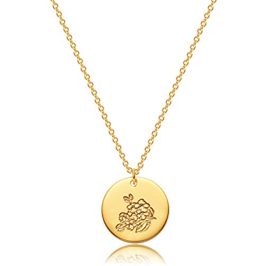 Birth Flower Necklace 18k Gold - Birth Flower Necklace avaliação e preço