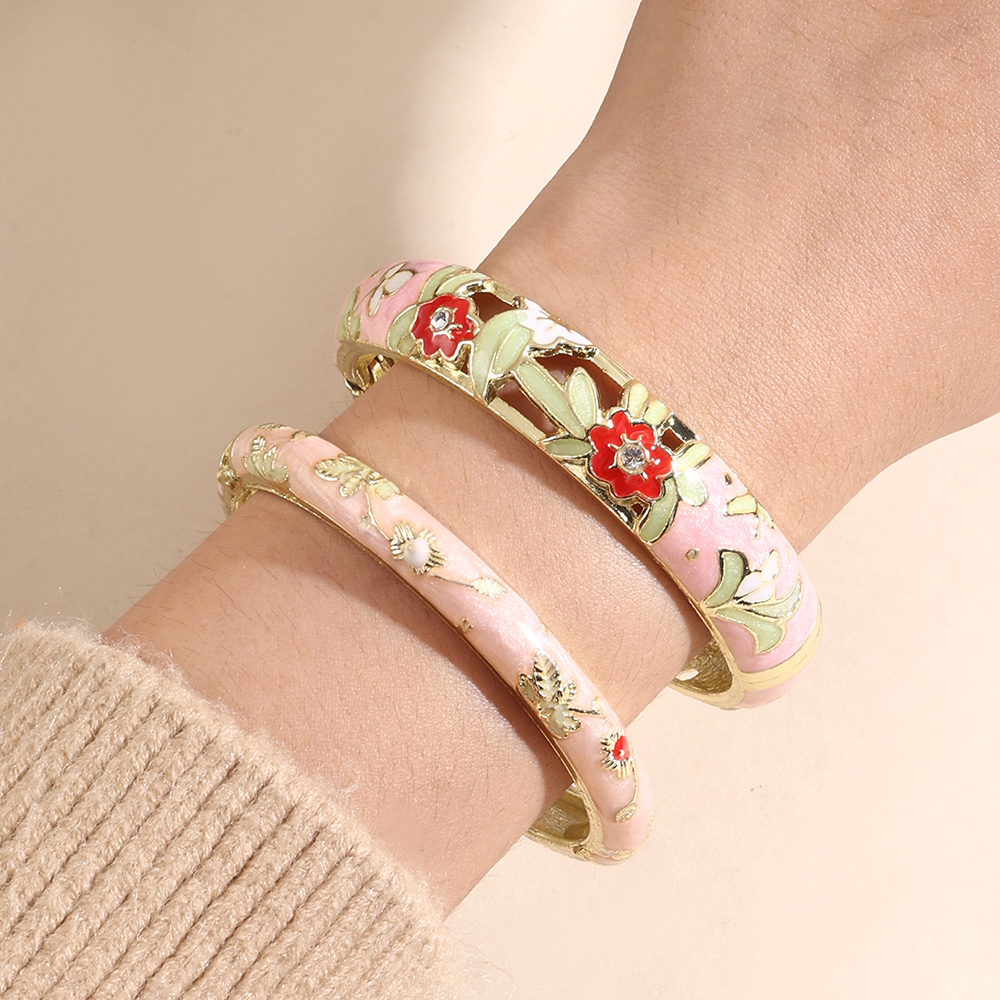 Jardme 1PCS Wide Hollow Enamel - Coordinates Bracelet avaliação e preço