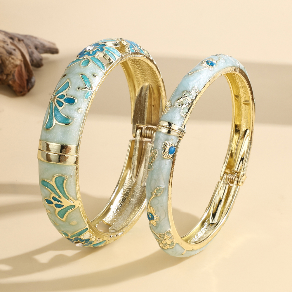 Jardme 1PCS Wide Hollow Enamel - Coordinates Bracelet avaliação e preço
