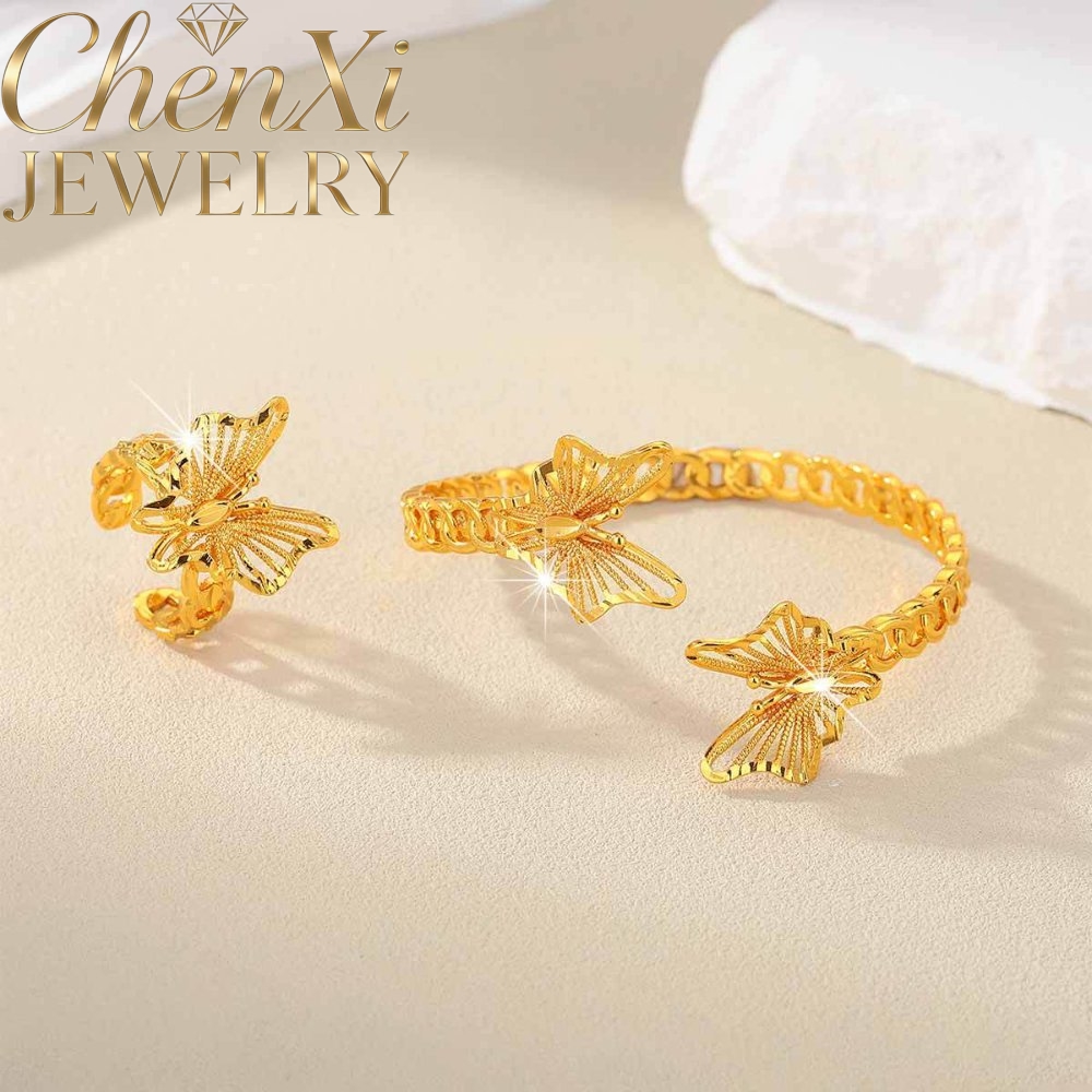 Sand Gold Floral Open-End Bang - Coordinates Bracelet avaliação e preço